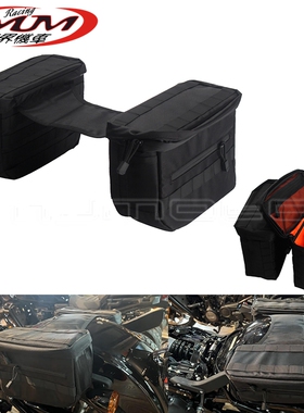 摩托车改装配件适用于哈雷戴娜运动系软尾黑色边箱尼龙储物马鞍包