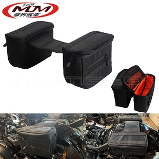 摩托车改装配件适用于哈雷戴娜运动系软尾黑色边箱尼龙储物马鞍包