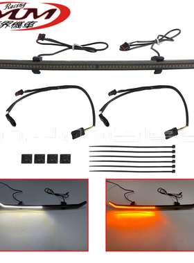 摩托车改装件适用于哈雷Road Glide FLTRX黑色LED进气口灯装饰灯