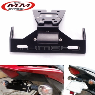 适用本田摩托车改装CB 1000R短尾牌架 车牌照 LED牌照灯2010-2016