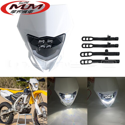 适用川崎KLX230SM/KLX300雅马哈WR450F/250R滑胎车耐力越野车大灯