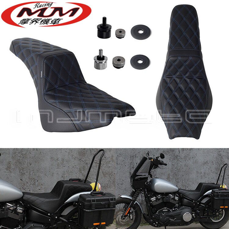 适用于哈雷软尾街头鲍勃传统经典114摩托车改装件凝胶垫座椅坐垫