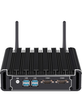 迷你主机服务器微型电脑J1900小型工控机ubuntu无风扇嵌入式双网