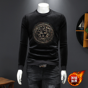 秋冬金丝绒加绒加厚卫衣男 D302--2153P105图片