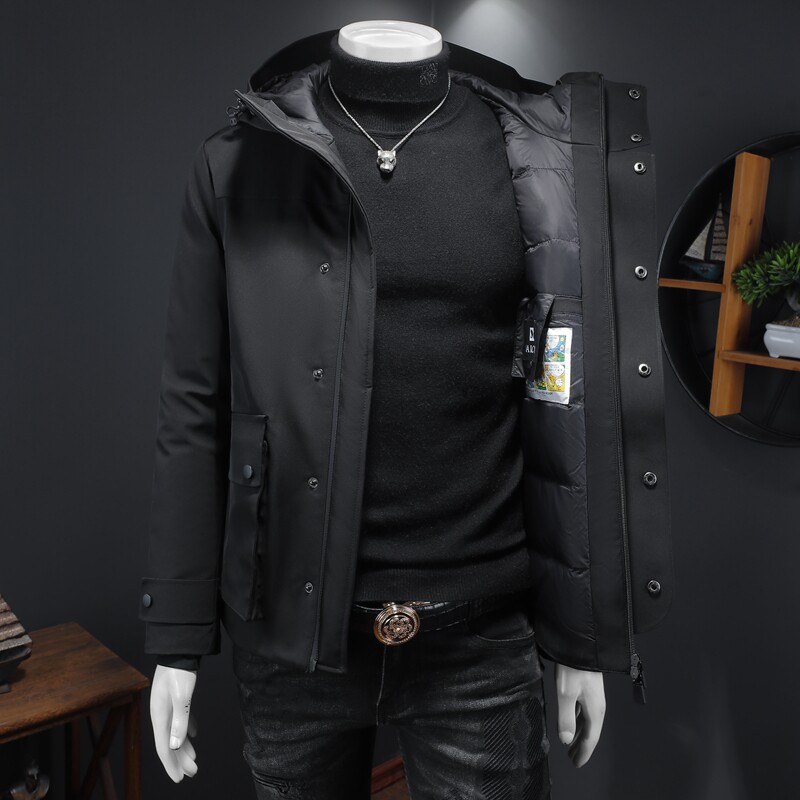 冬装男士连帽羽绒服90绒W058P400,男装羽绒服,电商D302