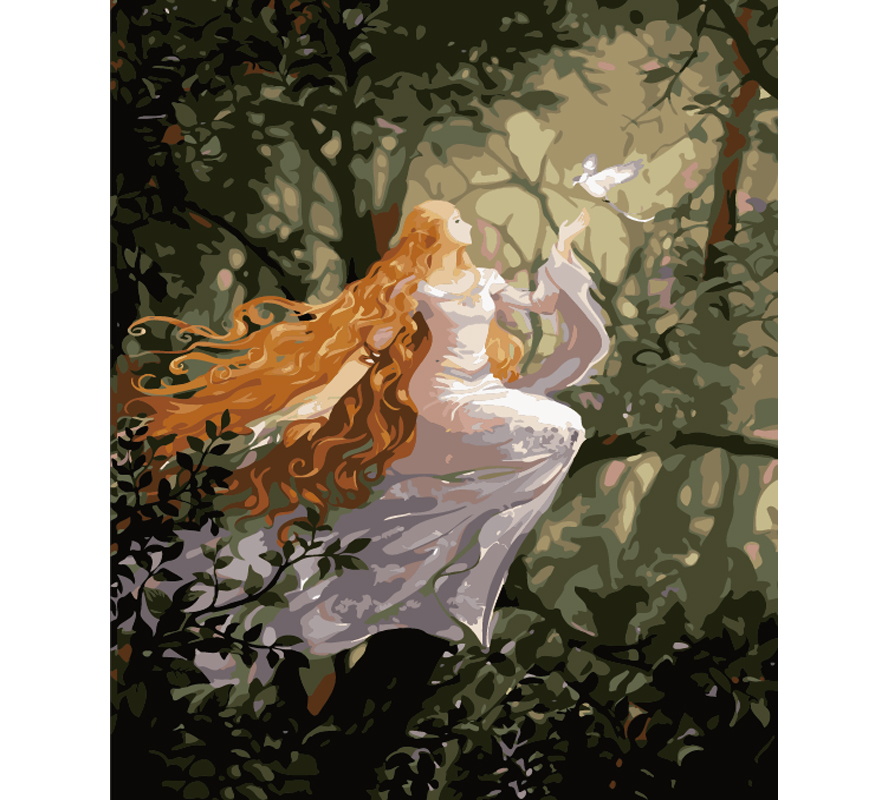 数字油画包邮填色油画装饰亲朋送礼佳品精灵女王