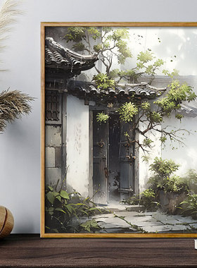 梦回江南数字油画diy手工绘高级感丙烯画装饰画油彩画