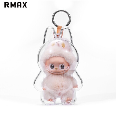RMAX透明护罩labubu4.0盲盒手办心底密码拉布布保护壳防脏防蹭脸