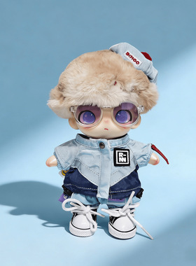 RMAX心动特调dimoo娃衣户外运动服套装搪胶玩偶17cm吊卡潮流换装