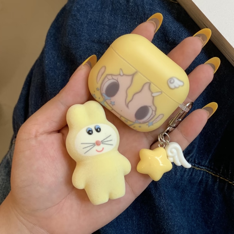 可爱黄色野有上秋适用airpods pro2保护套苹果2/3代防摔pro耳机壳4代