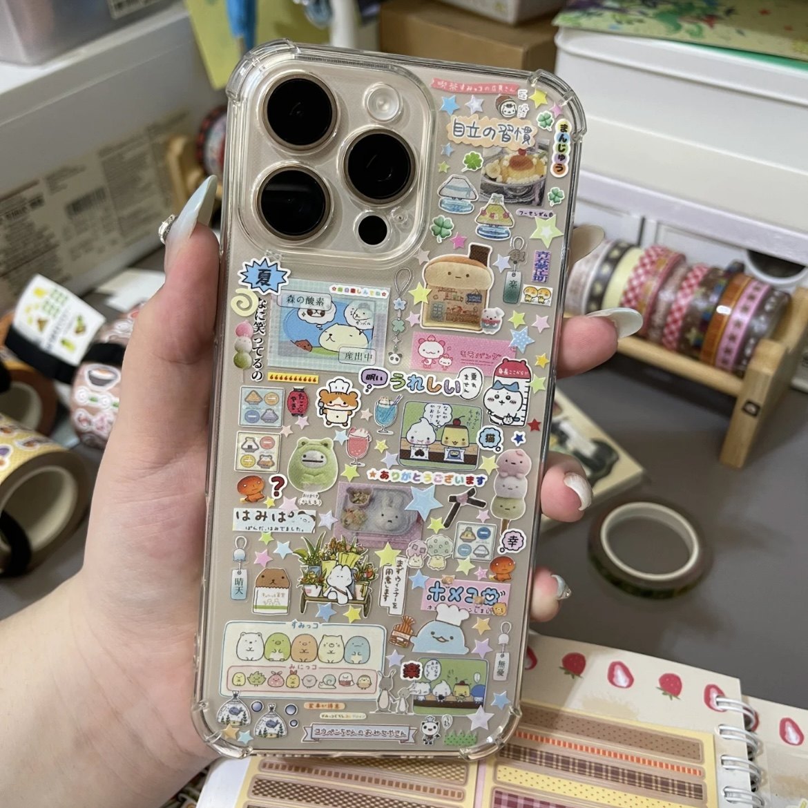 厨师彩色小生物适用15苹果14ProMax手机壳iPhone12全包14可爱13Pro软16Promax防摔11保护套16女X软8P四角6s/5