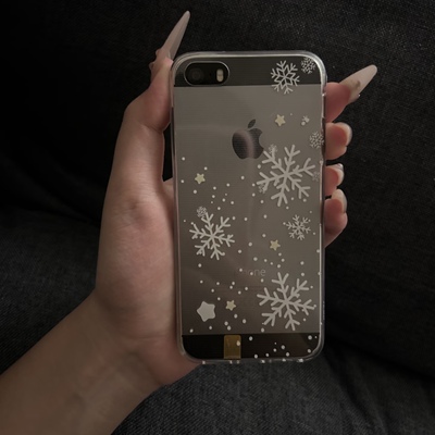 简约白色雪花适用15苹果14ProMax手机壳iPhone12全包14可爱13Pro软17Promax防摔11保护套16女Xsmax软8pus情侣