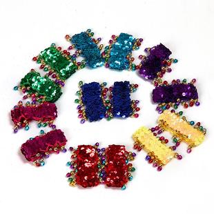 印度舞手链手环饰品 儿童肚皮舞舞蹈表演演出亮片铃铛手镯配饰女