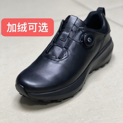 高端站真皮时尚休闲健步皮鞋低帮头层牛皮厚底短靴男