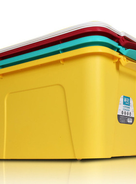 茶花塑料彩色收纳箱整理箱储物箱28103