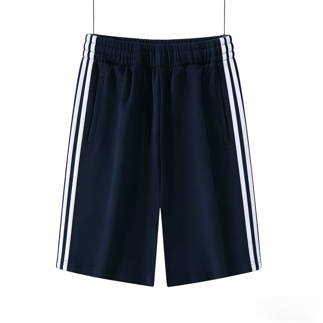夏季两条杠双白条初高中小学生夏季校服短裤清爽薄款两白杠速干裤