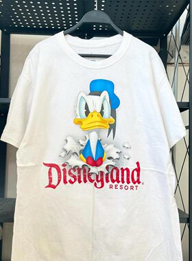 Donald Duck唐老鸭动画周边美式卡通vintage小众潮牌纯棉短袖男女