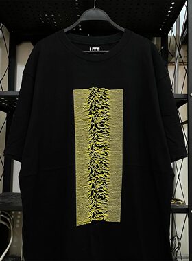 Joy Division乐队unknown pleasures脉冲摇滚纯棉短袖T恤男女同款