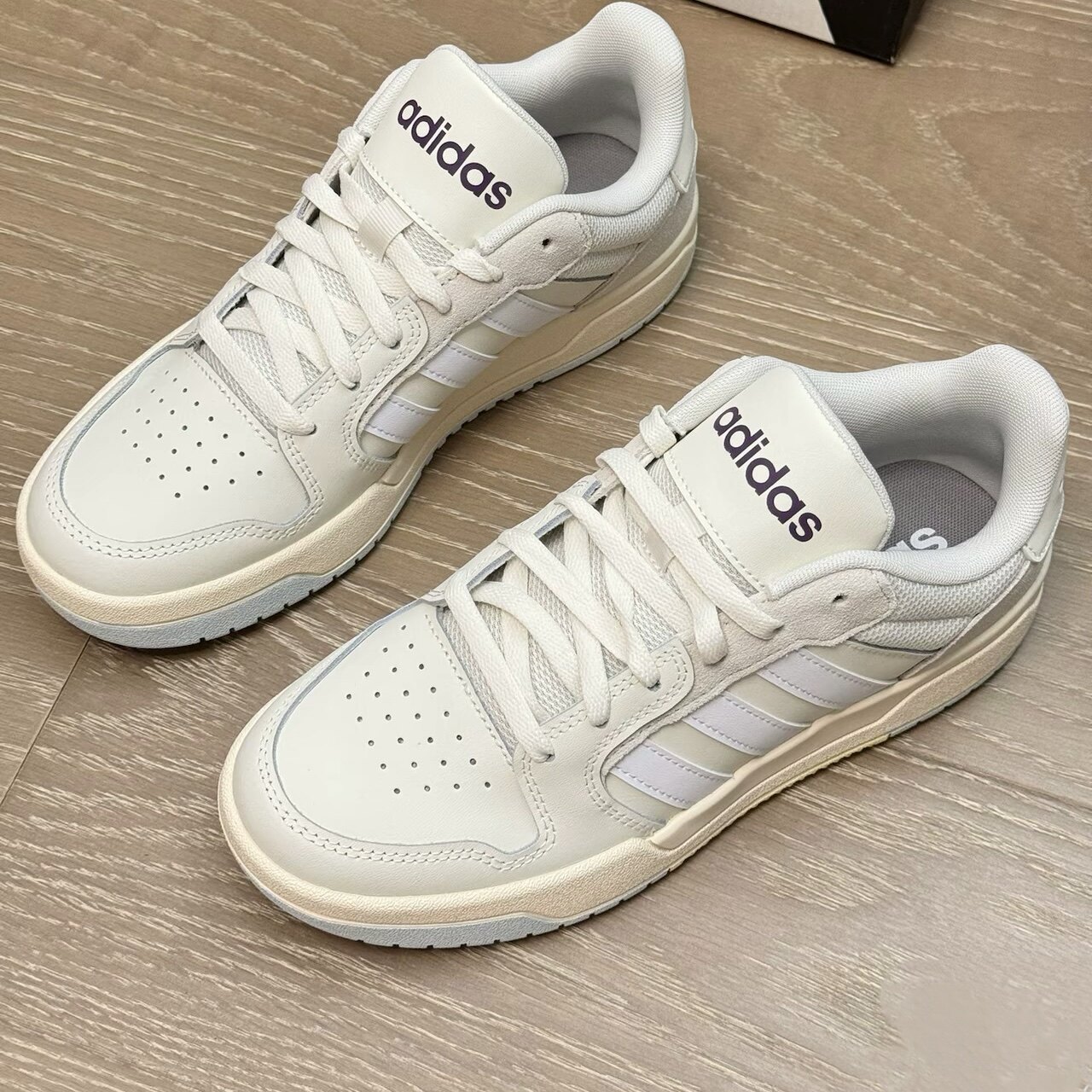 Adidas/阿迪达斯 ENTRAP男女同款简约百搭透气增高休闲板鞋EH1298
