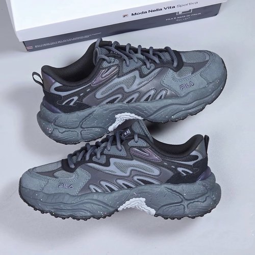 FILA斐乐蕨草鞋低帮厚底老爹鞋