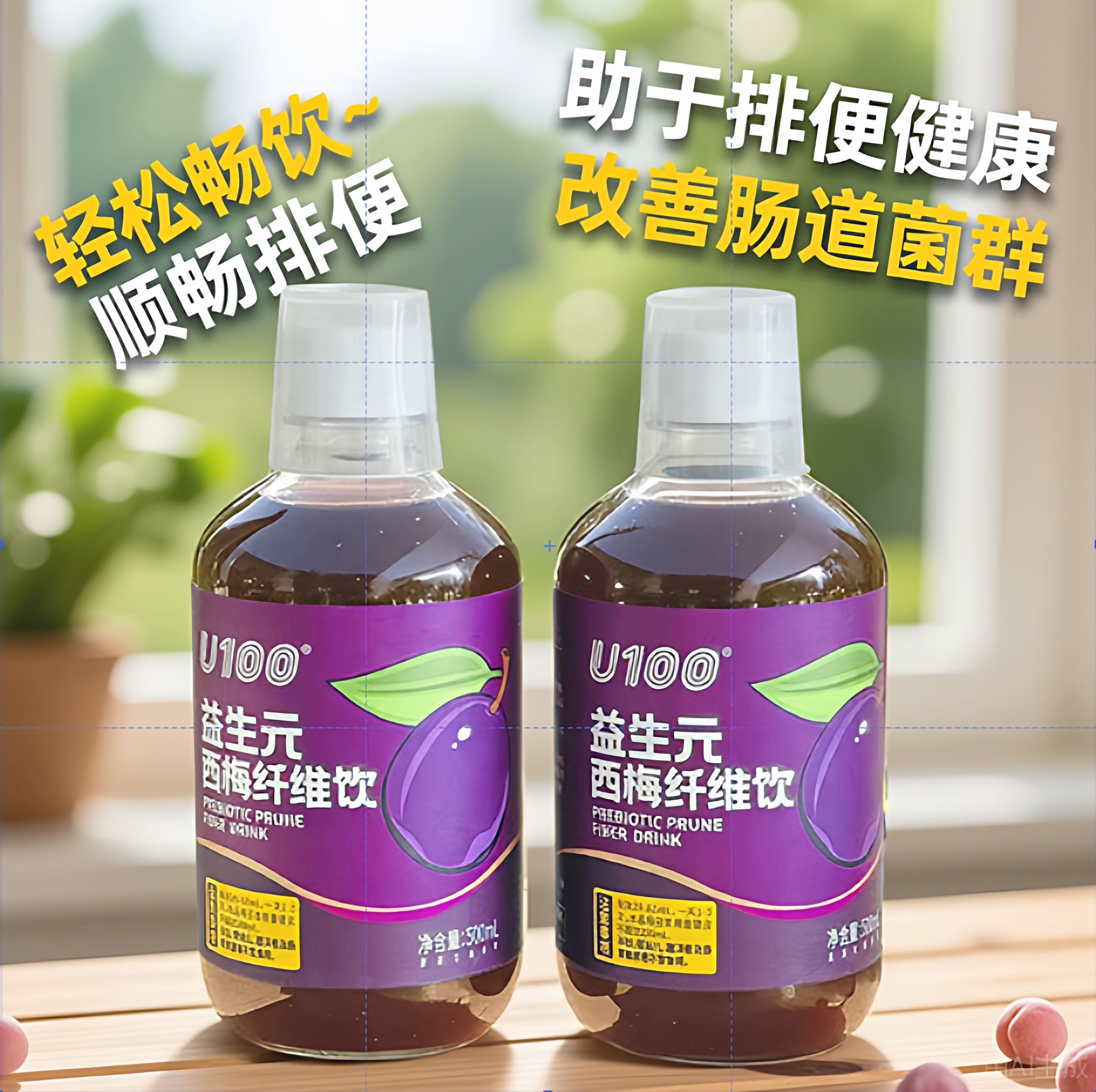 U100益生元西梅纤维果饮西梅汁