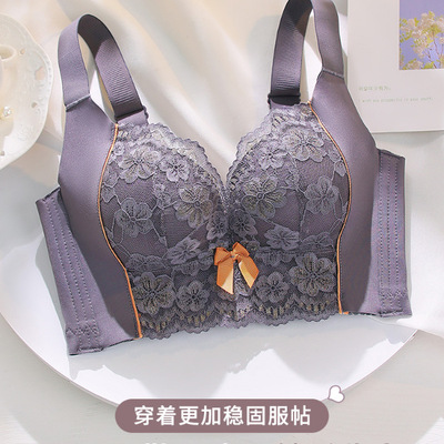 院线内衣厚款美容院薄款文胸五排扣高侧收小胸聚拢调整型小胸显大