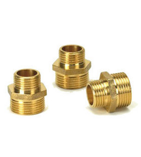 铜接头3分变4分变径 铜对丝 双外丝直接3分外丝转4分外丝 1/2-3/8