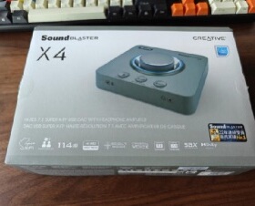 创新X4笔记本USB外置声卡 7.1独立声卡吃鸡游戏影音光纤国行正品