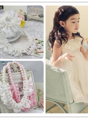 儿童漂亮蕾丝花边女宝宝首饰品
