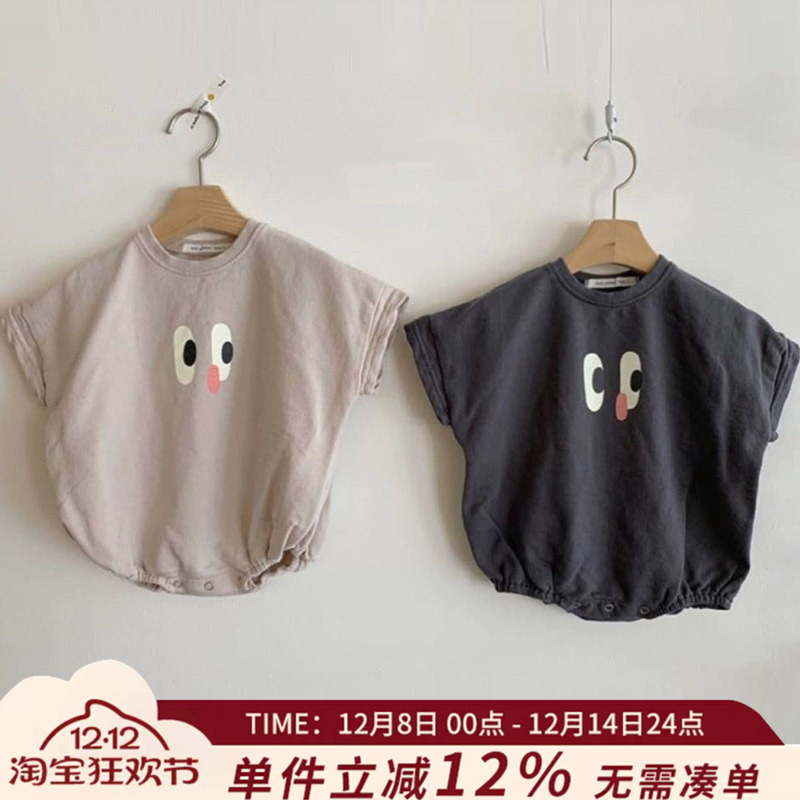 韩版婴儿纯棉哈衣宽松爬服