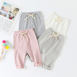 男女宝宝打底裤 春秋季 纯棉新生幼儿弹力长裤 子韩版 外穿 婴儿大PP裤