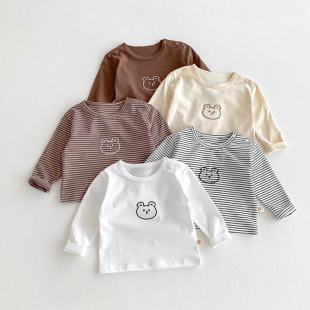 T恤儿童纯棉上衣内搭服 长袖 婴儿衣服秋装 春秋宝宝卡通可爱打底衫