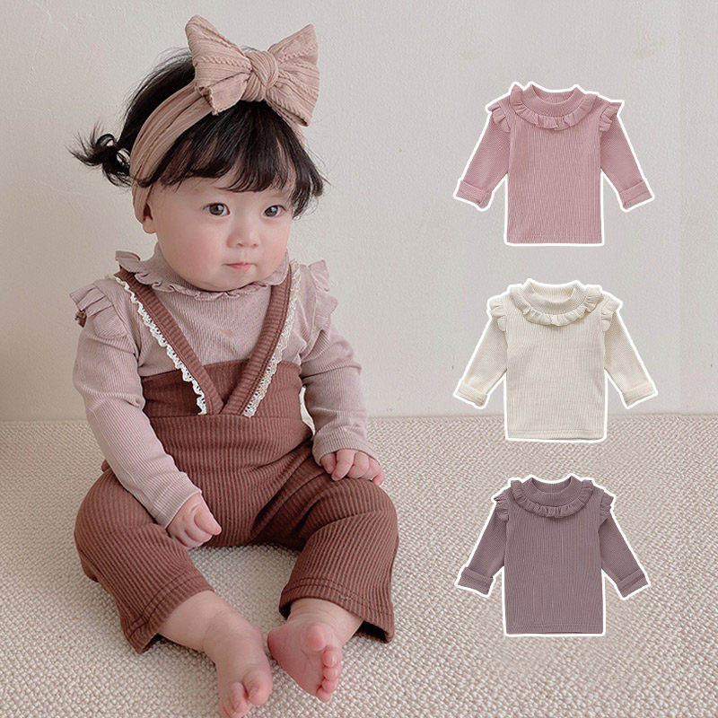 女宝宝衣服ins春秋装女童打底衫内搭洋气儿童长袖T恤新生婴儿上衣,童装/婴儿装/亲子装,T恤,淘宝优惠券,粉丝福利购,淘宝优惠卷