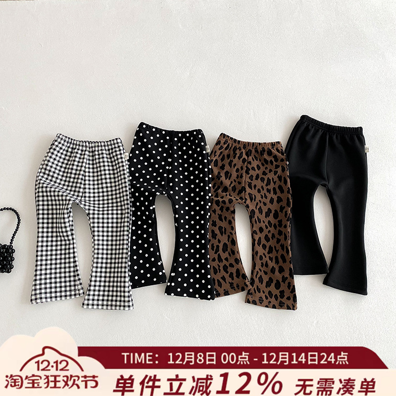 女童喇叭裤洋气修身打底裤