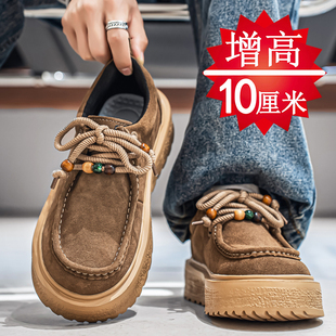 夏季内增高10cm8cm6cm勃肯鞋松糕厚底德比鞋男鞋板鞋增高鞋男潮鞋