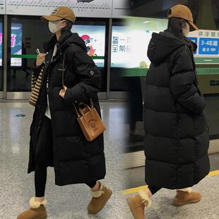加厚羽绒棉服女韩版宽松长款过膝棉衣2025冬新款外套ins面包服潮