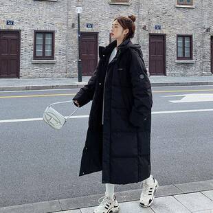 羽绒棉衣女冬季中长款宽松面包服韩版连帽2025新款oversize棉服厚