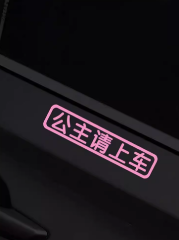 公主请上车汽车贴纸个性