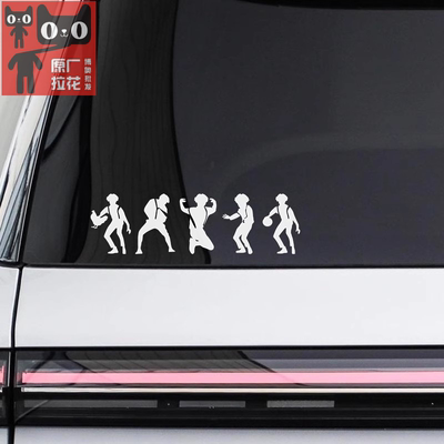 鸡你太美贴纸ikun汽车贴纸个性搞笑蔡徐坤电动车贴纸摩托头盔机箱