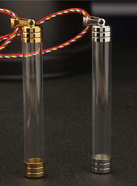 加长粗大容量亚克力空心透明嘎乌盒吊坠项链男女饰品可打开装东西