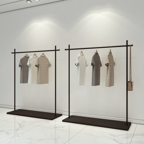 男女装店陈列架哑光黑简约现代