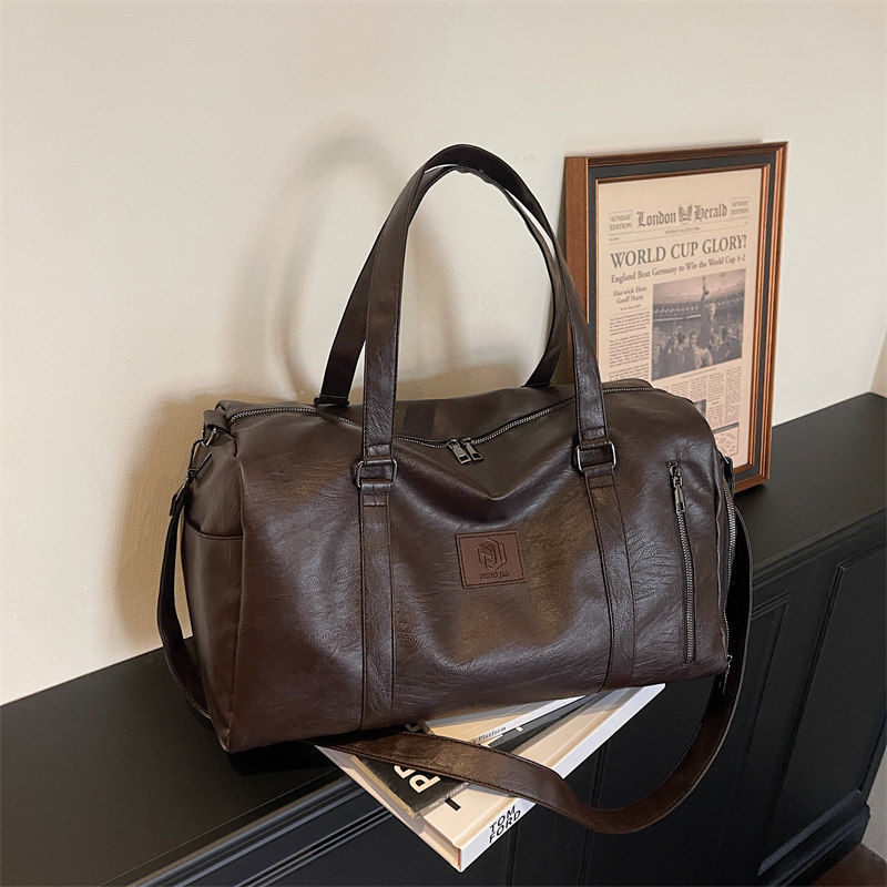 大容量旅行包女时尚轻便手提斜挎运动健身包短途旅游收纳行李袋男