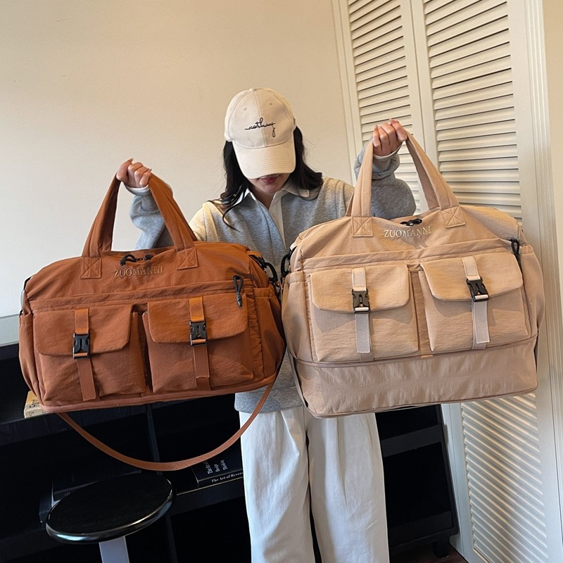 大容量旅行包女手提短途出差轻便行李袋男扩容时尚斜挎运动健身包