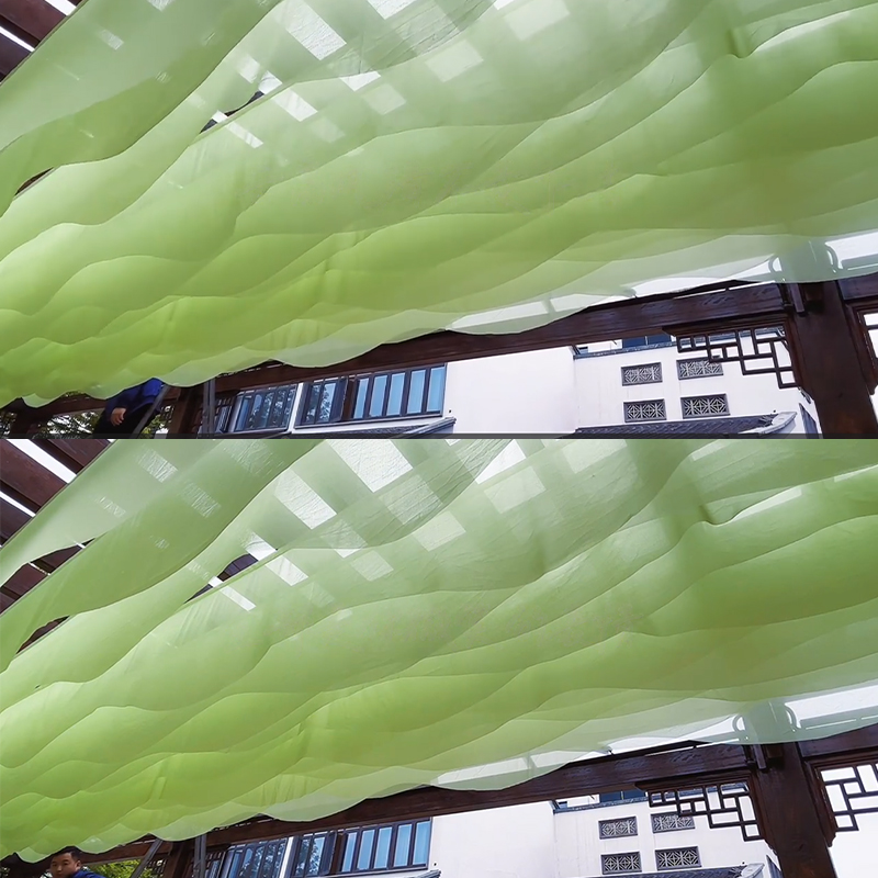 风动吊顶纱幔海边户外民宿装饰