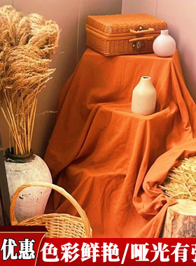 国庆古风黄色橙色布幔新中式场景布置书法纱幔秋天幼儿园环创装饰