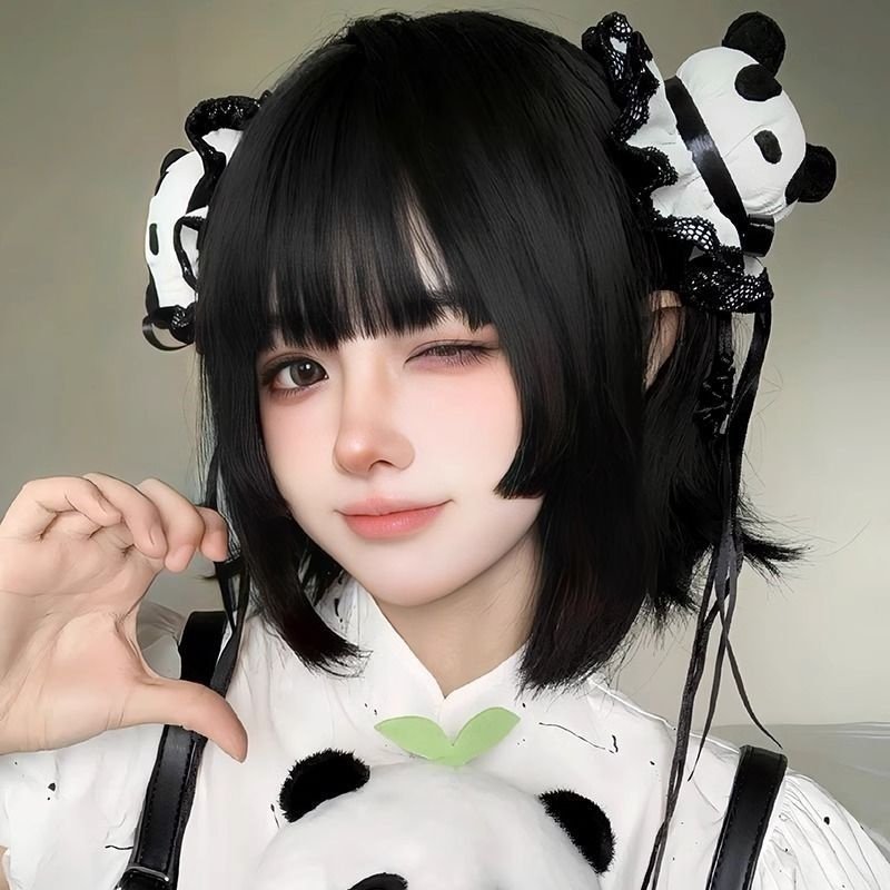假发女短发日系lolita减龄Bobo头仿真人发cos中华娘全头套,美发护发/假发,直发片,淘宝优惠券,粉丝福利购,淘宝优惠卷