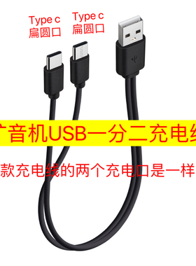 得胜小蜜蜂教师扩音器E126W/A充电器USB一分二充电线E126mini