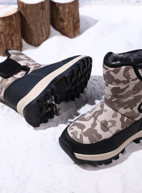 女童炫彩加绒雪地靴05