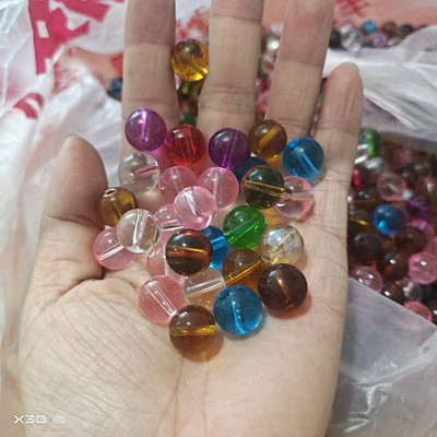 玻璃水晶圆光珠子diy手工串珠