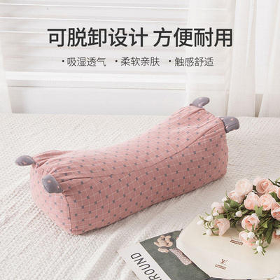 全棉荞麦护颈枕圆柱糖果枕